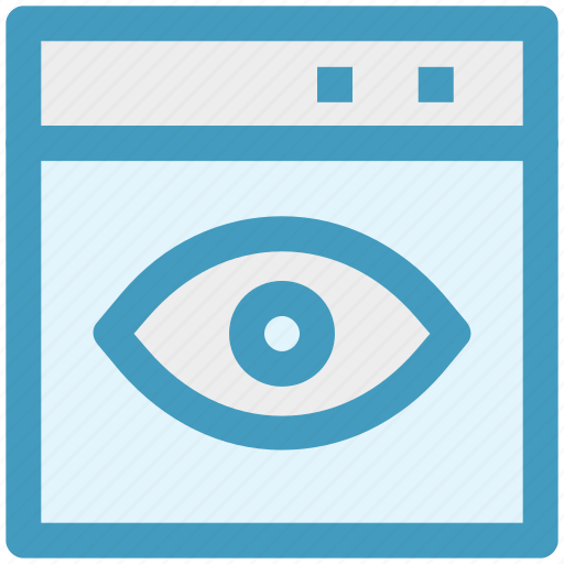 Browser, computer page, eye, page, visibility, web icon - Download on Iconfinder