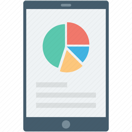 Infographic, mobile graph, online graph, pie chart, pie graph icon - Download on Iconfinder