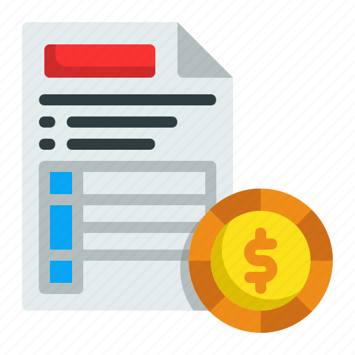 Invoice, bill, payment, receipt, money, commerce, shopping icon - Download on Iconfinder