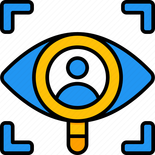 Observation, market, research, marketing, eye, magnifying, glass icon - Download on Iconfinder