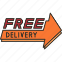 delivery, free, service, promotion, express