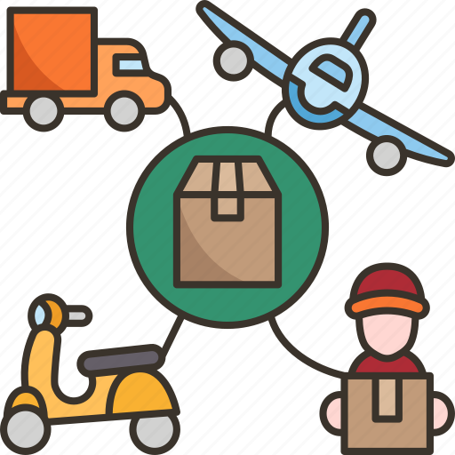 Distribution, channel, logistics, shipping, delivery icon - Download on Iconfinder