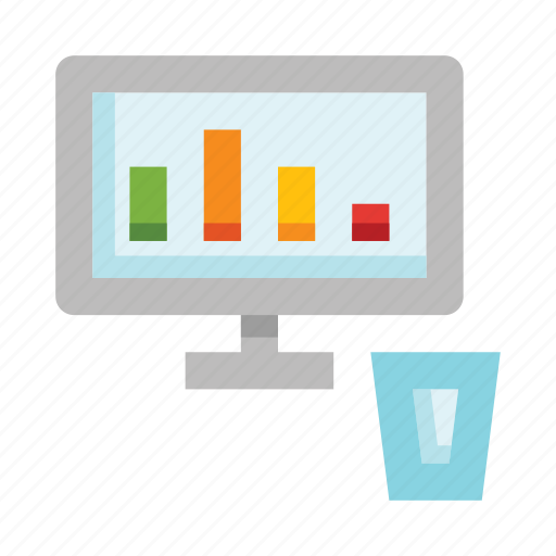 Monitor, chart, statistics, trader, analytics, stock terminal icon - Download on Iconfinder
