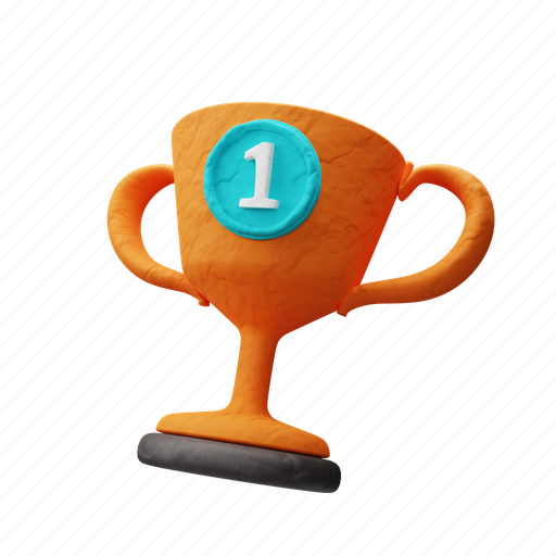 Cup, trophy, winner, prize, award, achievement, success 3D illustration - Download on Iconfinder