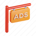 ads, signboard, sign, advertising, hanging board, marketing