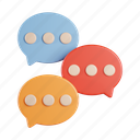 bubble chat, conversation, message, speech, talk, communication