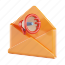 email, marketing, message, communication, letter, envelope, megaphone