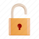 unlock, padlock, access, secure, protection, open