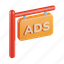 ads, signboard, sign, advertising, hanging board, marketing 