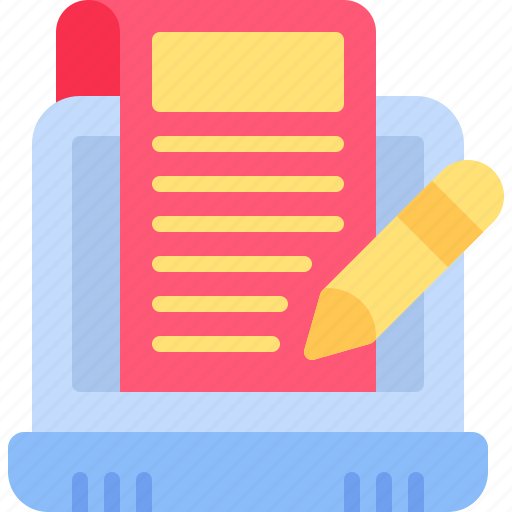 Copywriter, text, article, content, laptop icon - Download on Iconfinder