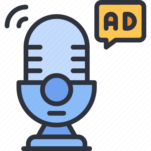 Podcast, announcement, advertising, marketing, microphone icon - Download on Iconfinder