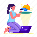 ecommerce, marketing, hologram, holographic, technology, product 
