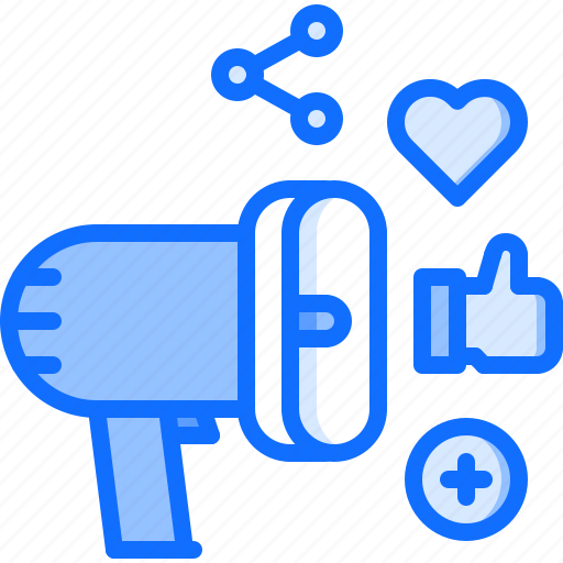 Like, marketing, megaphone, network, promotion, seo, social icon - Download on Iconfinder
