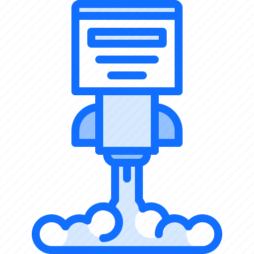 Advertising, marketing, promotion, seo, site, startup, takeoff icon - Download on Iconfinder