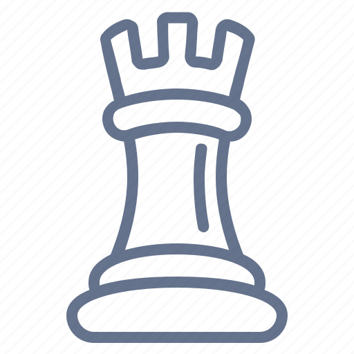 Chess, game, piece, play, strategy, tactics, tower icon - Download on Iconfinder