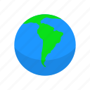 continent, globe, map, world