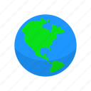 continent, globe, map, world