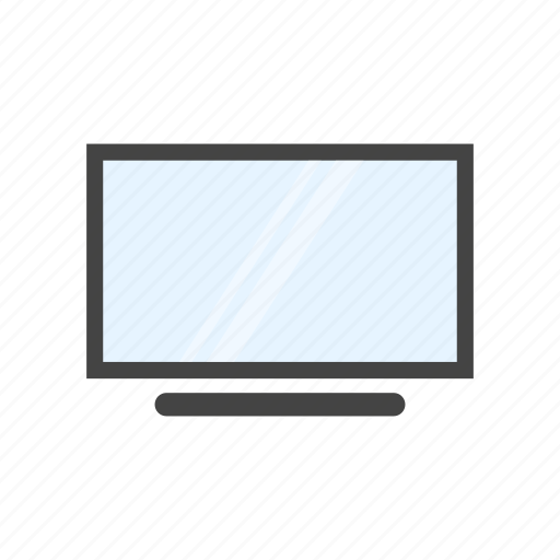 Flat screen, media, television, tv icon - Download on Iconfinder