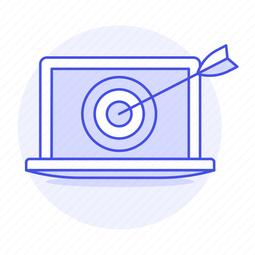 Ad, aim, analysis, arrow, laptop, marketing, target icon - Download on Iconfinder