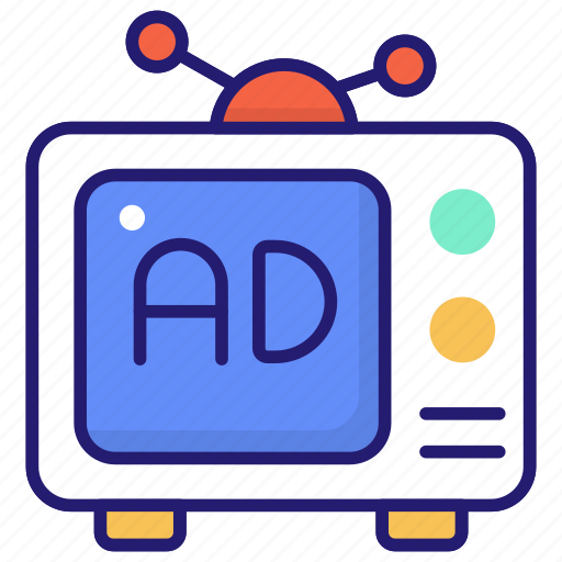Ads, entertainment, television, tv icon - Download on Iconfinder