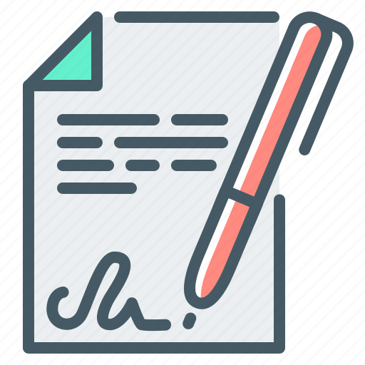 Contract, document, signature icon - Download on Iconfinder