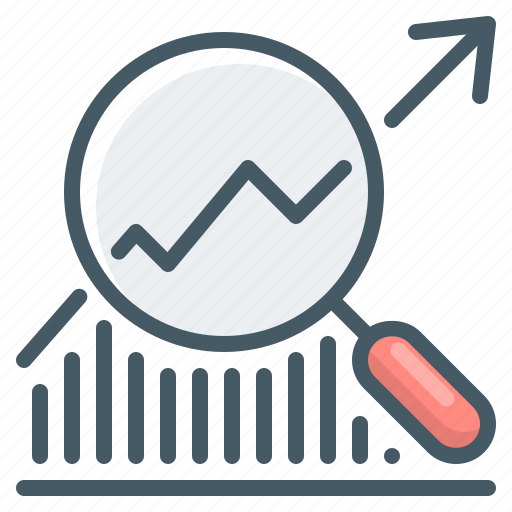 Analysis, case study, marketing, chart, graph, magnifier icon - Download on Iconfinder