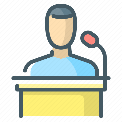 Conference, leading, man, person, speaker icon - Download on Iconfinder