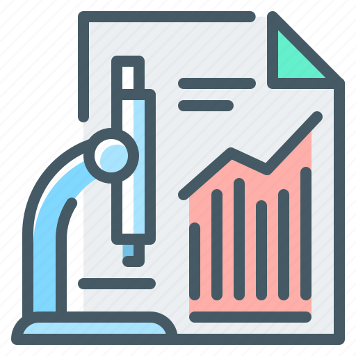 Analytic, marketing, research, chart, graph, microscope icon - Download on Iconfinder