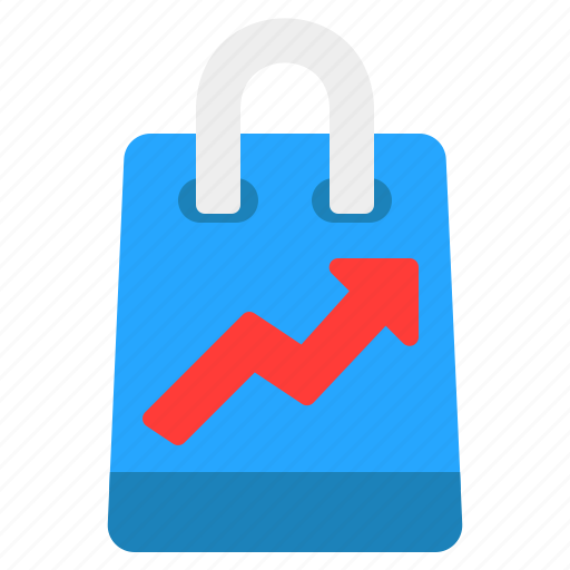 Shopping, bag, shop, business, ecommerce, graph, cart icon - Download on Iconfinder