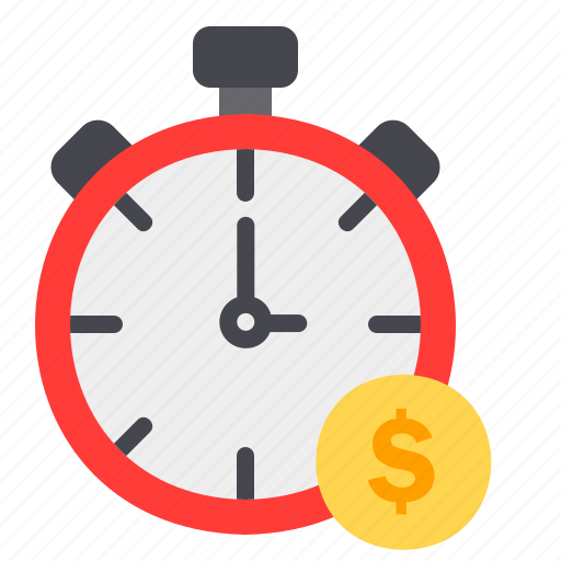 Money, time, finance, currency, clock, business, management icon - Download on Iconfinder