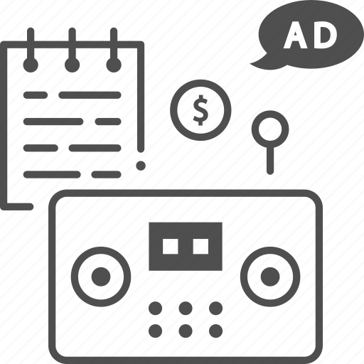 Ads, advertisement, advertising, communication, news, radio, radio antenna icon - Download on Iconfinder