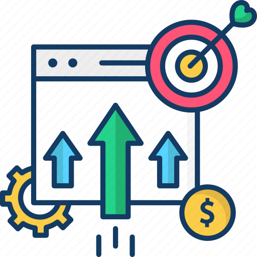Arrow, growth, report, statistics, website icon - Download on Iconfinder