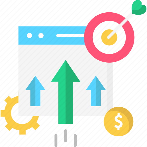 Arrow, growth, report, statistics, website icon - Download on Iconfinder