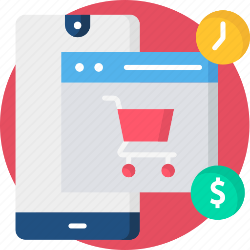 Ecommerce, mobile, money, online shop, shopping cart icon - Download on Iconfinder