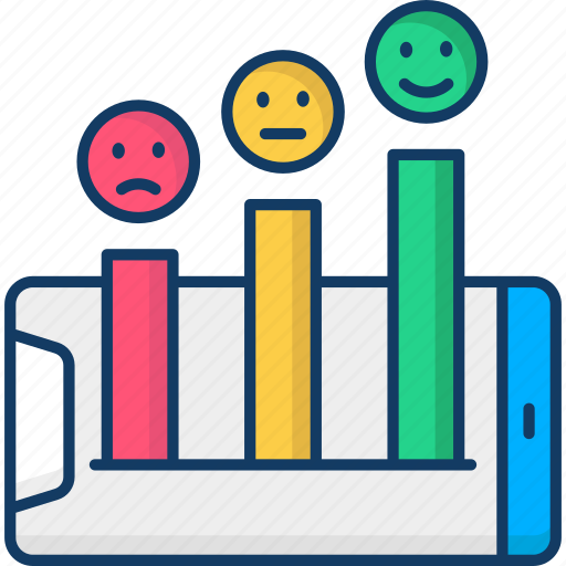 Bar, communication, evaluation, feedback, rating, review, smiley icon - Download on Iconfinder