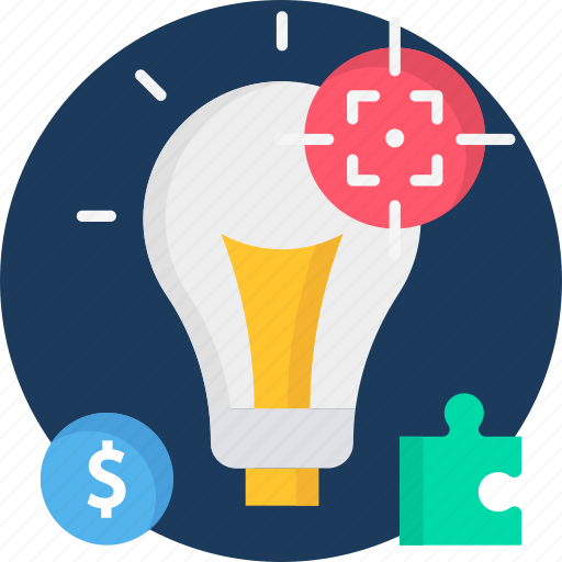 Bulb, goal, idea, objective icon - Download on Iconfinder