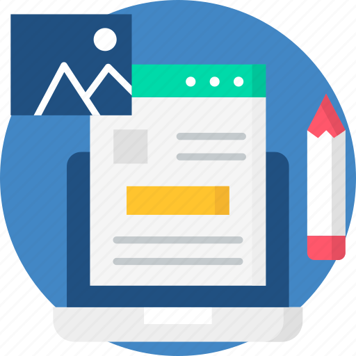 Article, blog, laptop, website, write icon - Download on Iconfinder