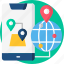 globe, location, placeholder, pointer 