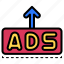 marketing, advertising, ads, arrow 