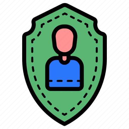 Person, user, protection, shield icon - Download on Iconfinder