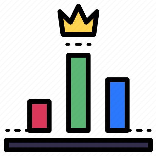 Analytics, graph, statistics, bar chart, winner icon - Download on Iconfinder