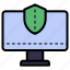 shield, computer, security, monitor 