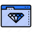seo, diamond, quality, website 