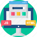 browser, coding, home page, script, web page