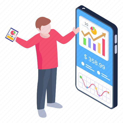 Business chart, investment chart, business app, online analytics, statistics illustration - Download on Iconfinder