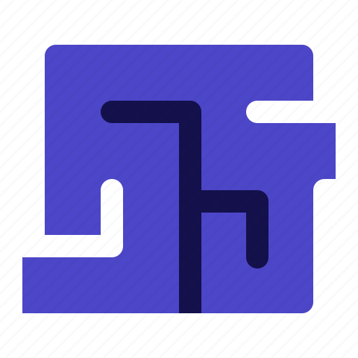 Maze, labyrinth, puzzle, solution, complexity icon - Download on Iconfinder