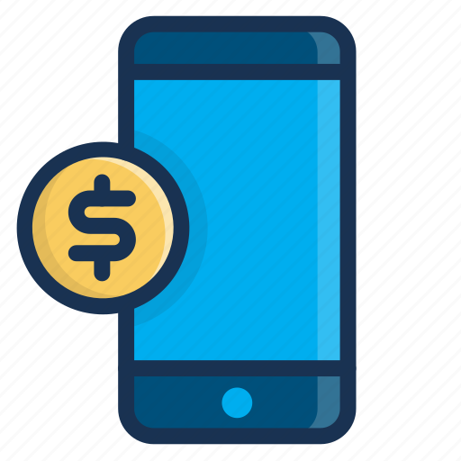 Business, coin, filled, finance, marketing, mobile, phone icon - Download on Iconfinder