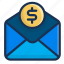 business, coin, filled, mail, marketing, money 