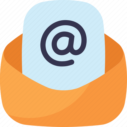 Mail, letter, email, envelope, message, open, at sign icon - Download on Iconfinder