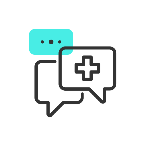 Instant, messaging, patients, healthcare, treatment, communication, consulting icon - Free download